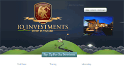 Desktop Screenshot of iqinvestments.com
