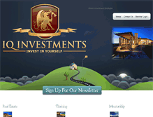 Tablet Screenshot of iqinvestments.com